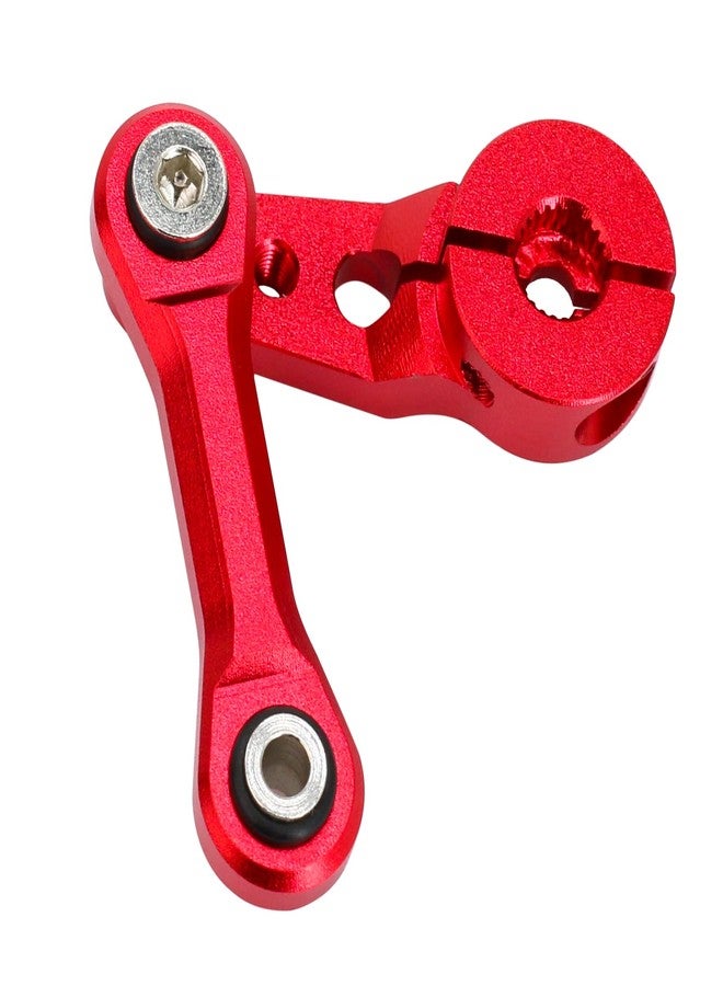 POLANTA High Performance Aluminum Tie Rod & 25T Servo Horn Upgrade Parts for 1/8 Arrma Typhon, Kraton, Talion, Outcast, Notorious 6S BLX, 1/7 Limitless, Infraction, Mojave 6S BLX Fixed Link Steering (Red) - Image 3